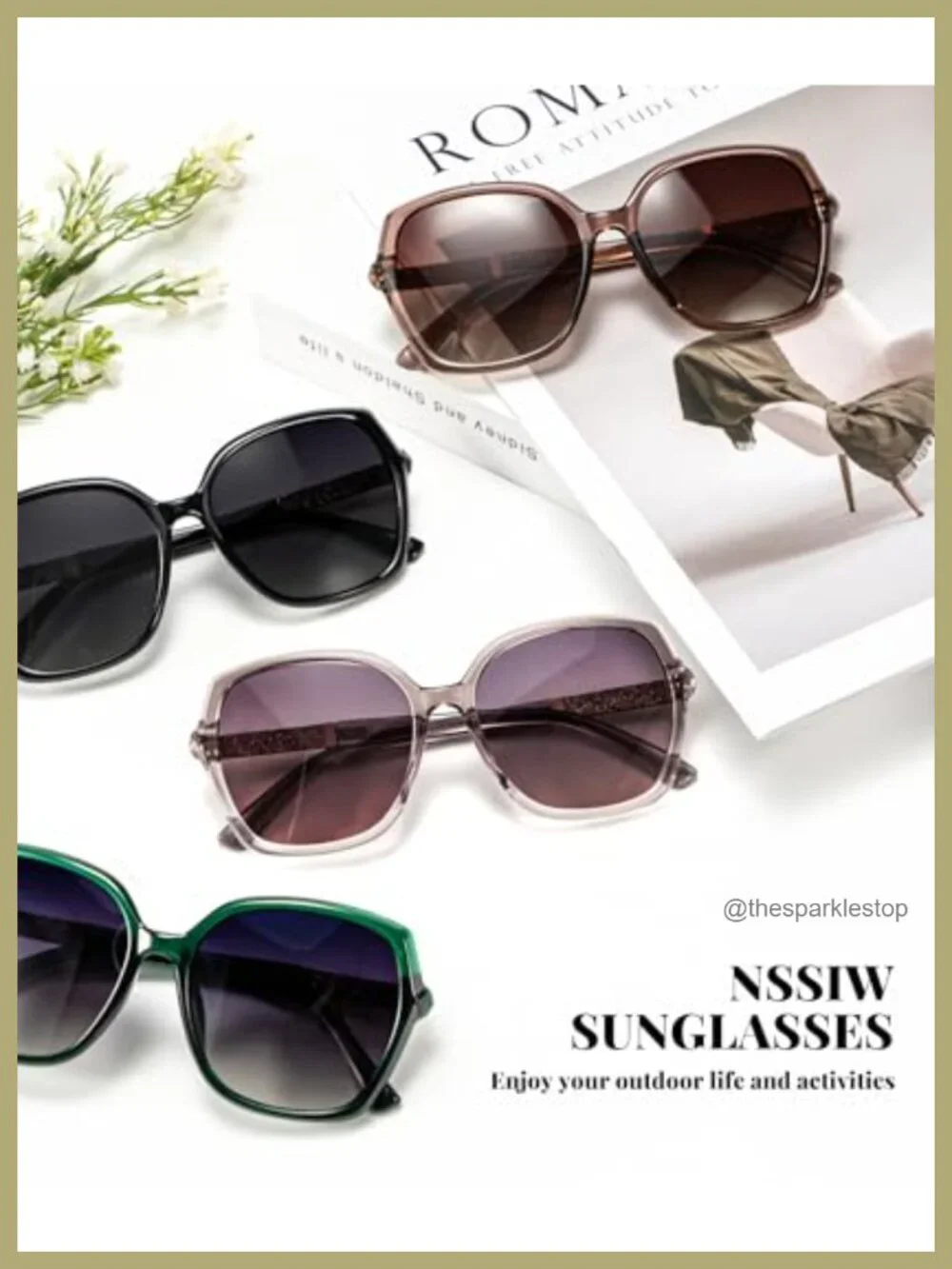 Polarized Sunglasses for Women UV400 Protection Lightweight Square
